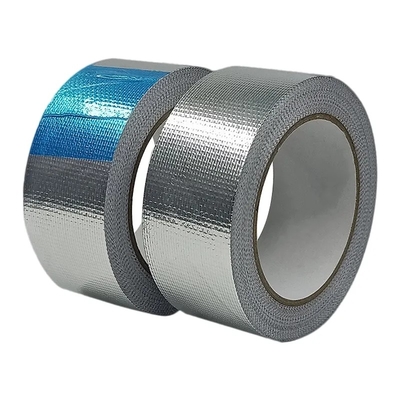 เทปอลูมิเนียมฟอยล์ผ้าใยแก้ว HVAC สารหน่วงไฟประสิทธิภาพสูง