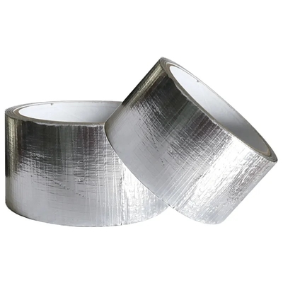 เทปอลูมิเนียมฟอยล์ HVAC เสริมฉนวนกันความร้อนเทปตาข่าย PE ลามิเนต