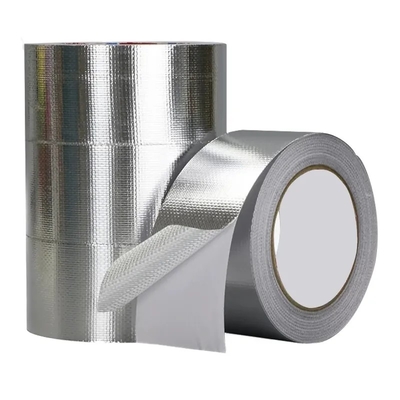 เทปอลูมิเนียมฟอยล์ผ้าใยแก้ว HVAC สารหน่วงไฟประสิทธิภาพสูง