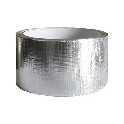เสริมฉนวนกันความร้อน HVAC อลูมิเนียมฟอยล์เทปลามิเนตใกล้ชิดเทปตาข่าย PE