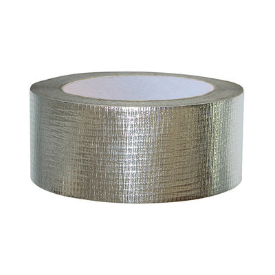 เสริมฉนวนกันความร้อน HVAC อลูมิเนียมฟอยล์เทปลามิเนตใกล้ชิดเทปตาข่าย PE