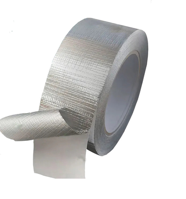 เทปอลูมิเนียมฟอยล์ HVAC เสริมฉนวนกันความร้อนเทปตาข่าย PE ลามิเนต