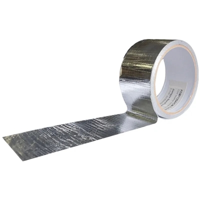 เสริมฉนวนกันความร้อน HVAC อลูมิเนียมฟอยล์เทปลามิเนตใกล้ชิดเทปตาข่าย PE