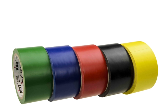 เทปตีเส้นพื้นสีดำ ป้ายความปลอดภัย PVC คำเตือน เทปทำเครื่องหมายแกนกระดาษ