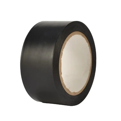 เทปตีเส้นพื้นสีดำ ป้ายความปลอดภัย PVC คำเตือน เทปทำเครื่องหมายแกนกระดาษ