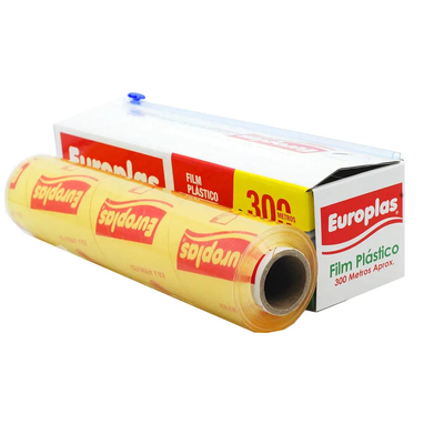 Custom Soft PE PVC Kitchen Cling Wrap พลาสติกเกรดอาหารสดเก็บฟิล์มยึดด้วยเครื่องตัด