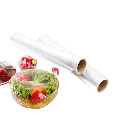 ฟิล์มห่ออาหารเกรด PE Clean Wrap สำหรับซุปเปอร์มาร์เก็ตที่บ้าน