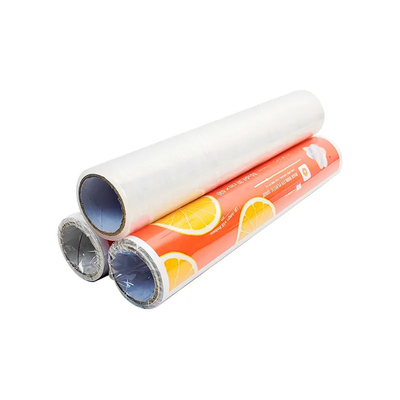 ฟิล์มห่ออาหารเกรด PE Clean Wrap สำหรับซุปเปอร์มาร์เก็ตที่บ้าน