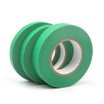 ทนต่ออุณหภูมิ 60 ℃ Crepe Paper Masking Tape Painting Taped Masking Film