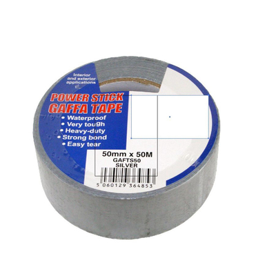 เทปผ้ายางสังเคราะห์สำหรับงานหนัก Gaffer Tape เทปผ้าขนเป็ดเงินกันน้ำสำหรับพรม